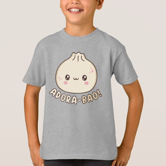 Camiseta Adora-Bao Cute Kawaii Bao Dumpling Pun Lover (Frente)