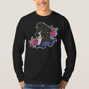 Camiseta Adora Bull Pitbull E Flores