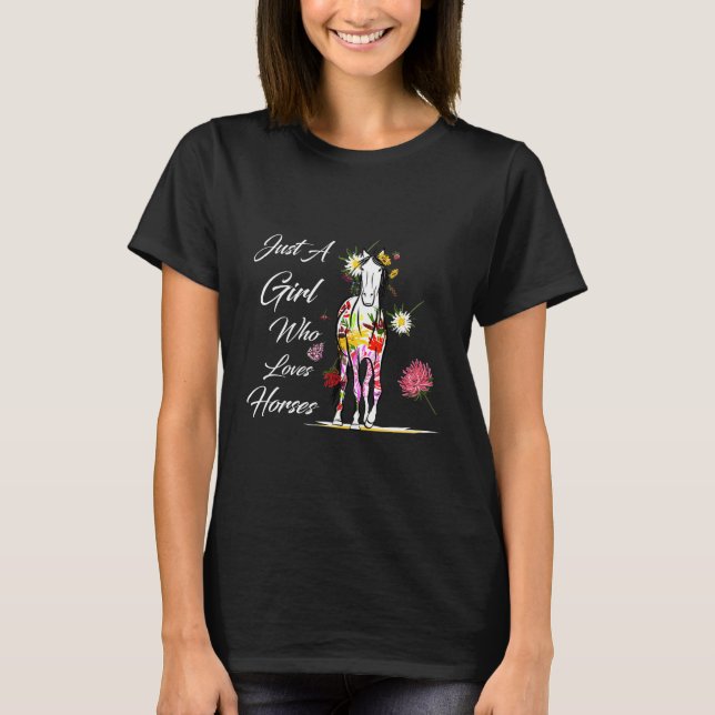 Camiseta Adora Horses Fazendas Farmer Mulheres (Frente)