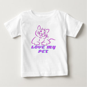 CAMISETA ADORA MEU GATO DE PINCO DE PINO