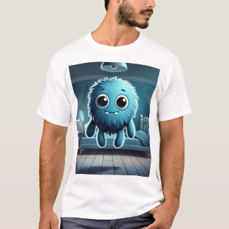 Camiseta Adorable Blue Fluffy Creature