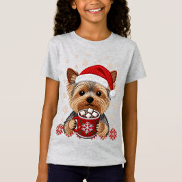 Camiseta Adorable Christmas Yorkshire Terrier