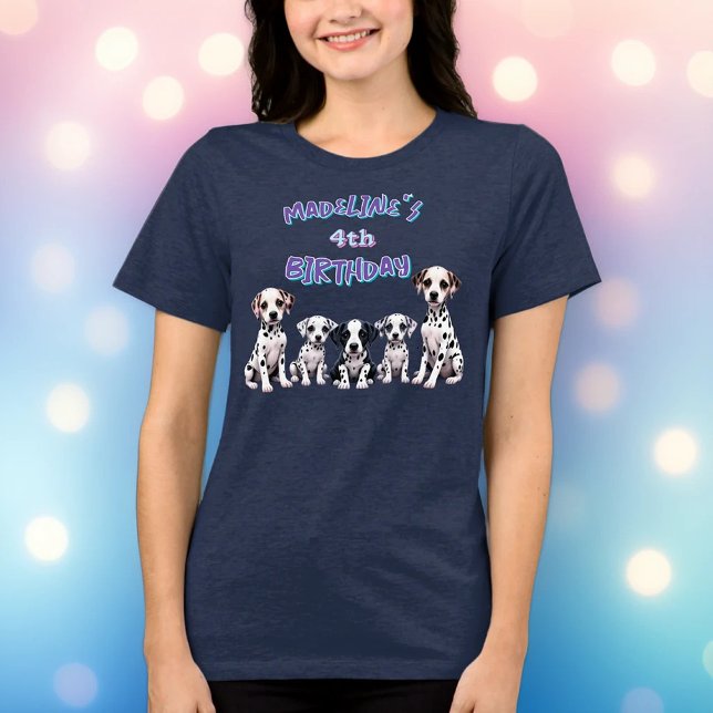 Camiseta Adorable Dalmatian Puppies Birthday (Criador carregado)