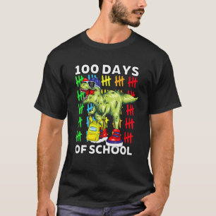 Camiseta Adorable Feliz 100º Dia De Escola Professor Dinoss