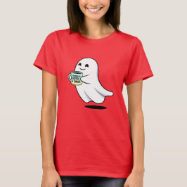Camiseta Adorable Ghost Cute Halloween Illustration