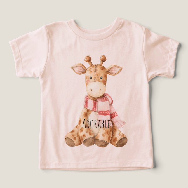 Camiseta Adorable Giraffe Animal (Design frontal)