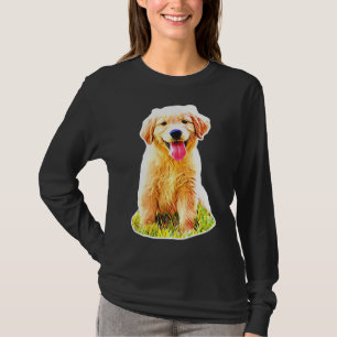 Camiseta Adorable Ouro Retriever Puppy Chamada Miso
