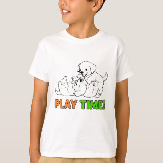 Camiseta Adorable Puppies Play Time - Cute Golden Retriever