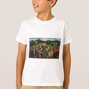 Camiseta Adoração do cordeiro por Jan van Eyck