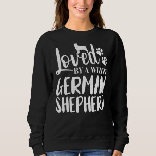 Camiseta Adorado por um German shepherd Branco