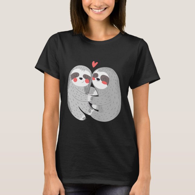 Camiseta Adorando as preguiças e o amor (Frente)