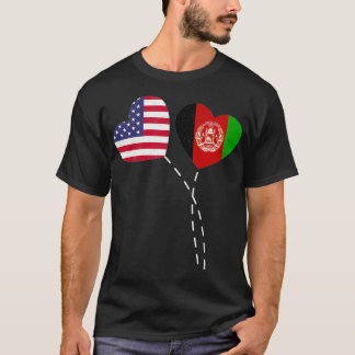 Camiseta Adorando o Afeganistão Sinalizador EUA Coração Afe