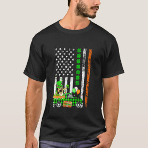 Camiseta Adorando Pastor Alemão com Dabbing Trevo Dia de Sã