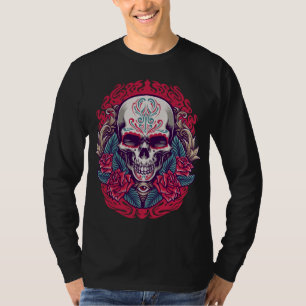 Camiseta Adoráveis Dia dos Mortos no Estilo Mexicano