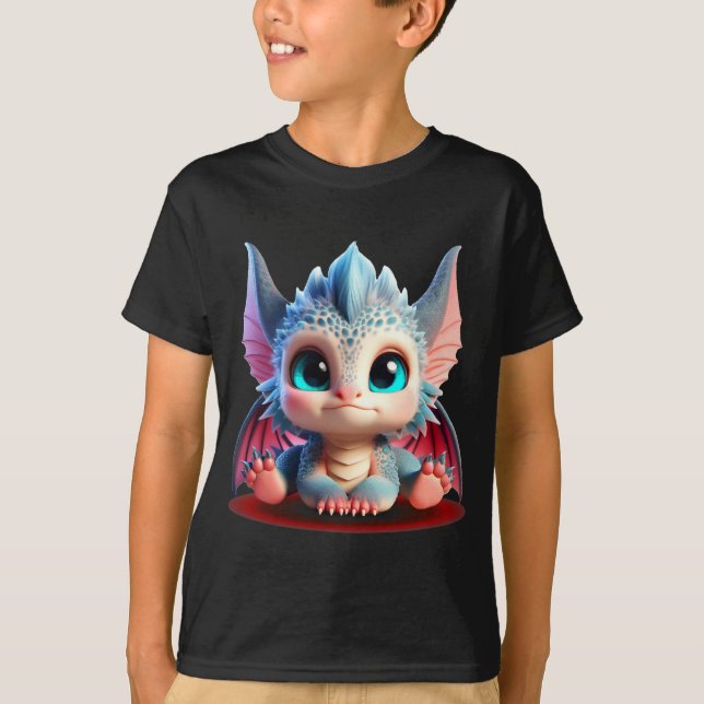 Camiseta Adoráveis Dragões para Bebês | Colorida Edição Chi (Frente)