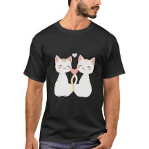 Adoráveis Gatinhos Coração Cauda Amor Arte de Casa