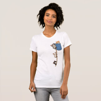 Camiseta Adoráveis Gatinhos Subindo uma Corda – Amante de G