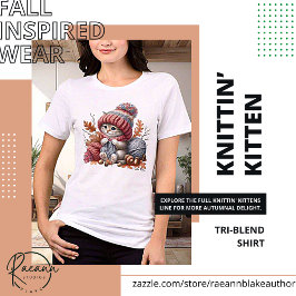 Camiseta Adoráveis Gatinhos Tricoteiros