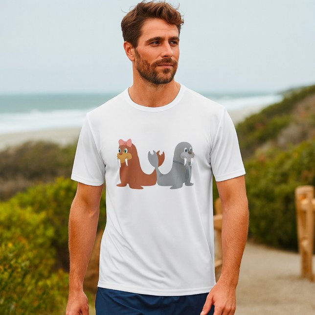Camiseta Adoráveis homens e mulheres Walruses (Criador carregado)