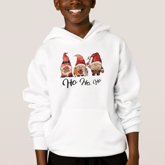 Camiseta Adoráveis Natal Ho Ho Gnomos (Frente)