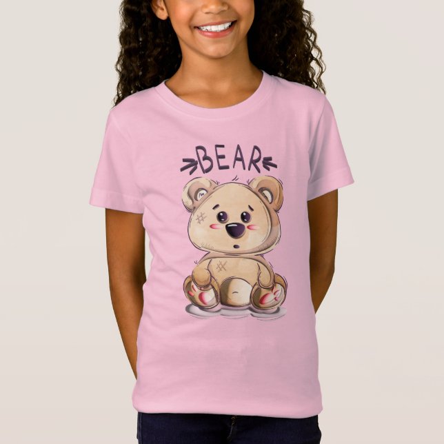 Camiseta Adoráveis - Urso de Teddy 3D Grátis (Frente)
