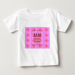 Camiseta Adorável Abençoado Feliz aniversário