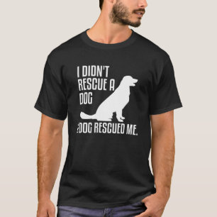 Camiseta Adorável Adaptação Cães Pet Animal Rescue Citação 