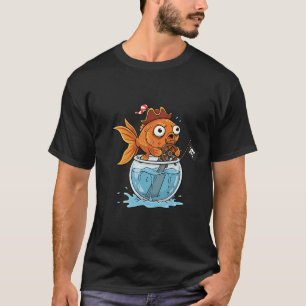 Camiseta Adorável adesivo de desenho animado de peixe Kawai