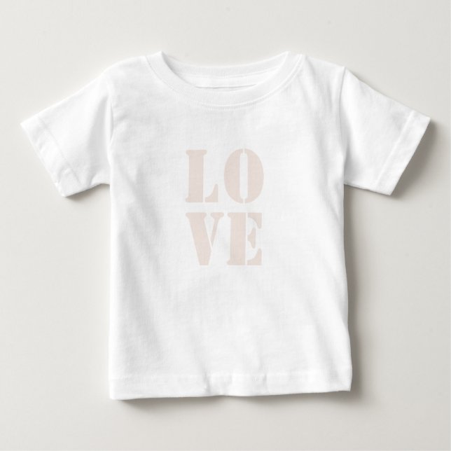 Camiseta Adorável "Amor" - Camisa-T Cuta (Frente)