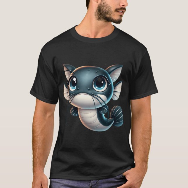 Camiseta Adorável Bagre Wels (Frente)