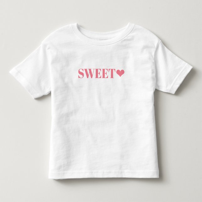Camiseta Adorável Bebê Querido Rosa  (Frente)