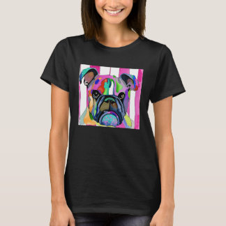Camiseta Adorável Bulldog Watercolour para amantes de bulld