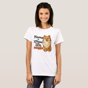 Camiseta Adorável cachorrinho pomerânia "Snuggle" – Kawaii