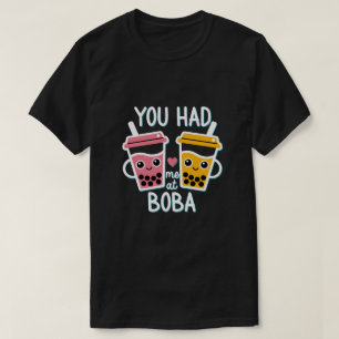 Camiseta Adorável Chá Boba Você Me Conquistou No Boba Kawai