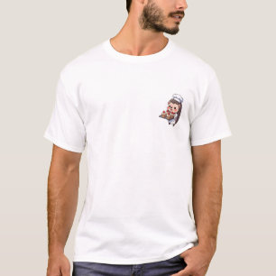 Camiseta Adorável Chef de Confeitaria Ouriço