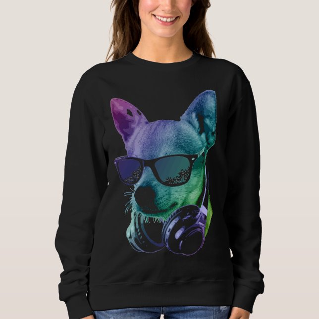 Camiseta Adorável Chihuahua Neon (Frente)