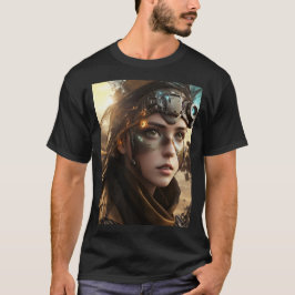 Camiseta Adorável ciborgue futurístico