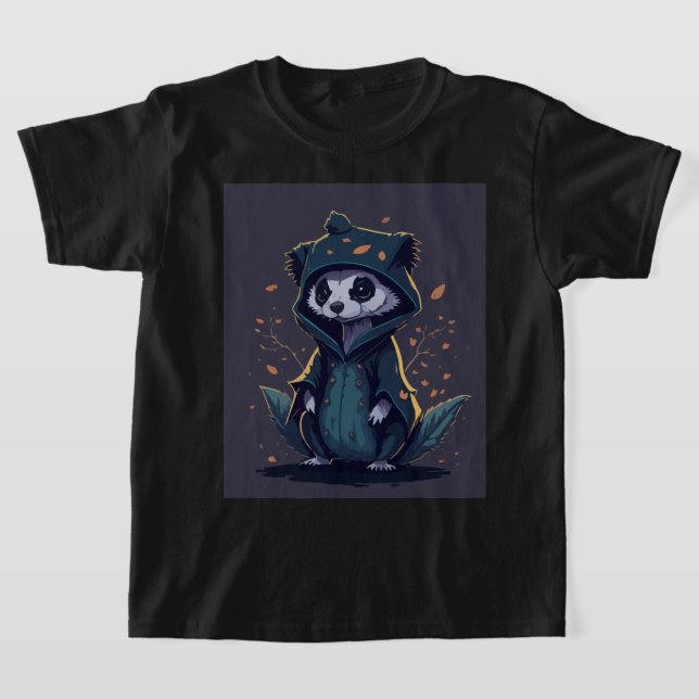 Camiseta Adorável Costume de Ferret (Postura )