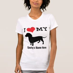 Camiseta Adorável Dachshund Love