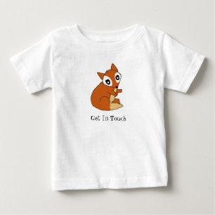 Camiseta Adorável de Raposa para Crianças