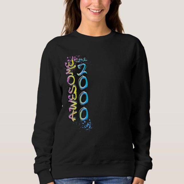 Camiseta Adorável desde 2000 motivo de grafite (Frente)
