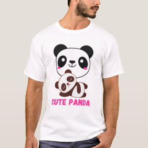 Camiseta Adorável Design de Panda para o companheiro perfei