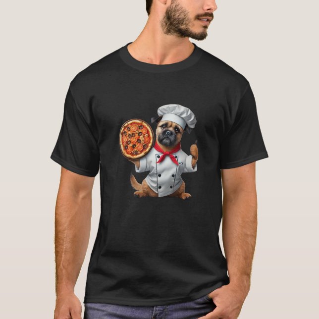 Camiseta Adorável do Buddy Chef para Pizza Naciona (Frente)