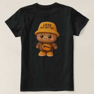 Camiseta Adorável do Urso "Menos Mas Melhor"