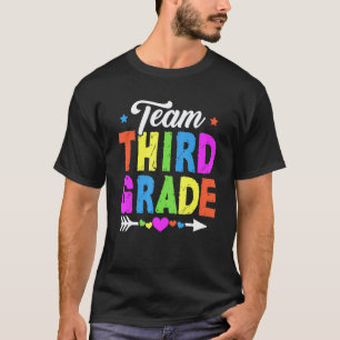Camiseta Adorável Equipe de Terceira Série Professor Alunos
