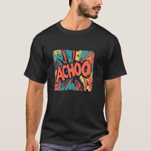 Camiseta Adorável Fantasia com Emblema de Espirro para Aman