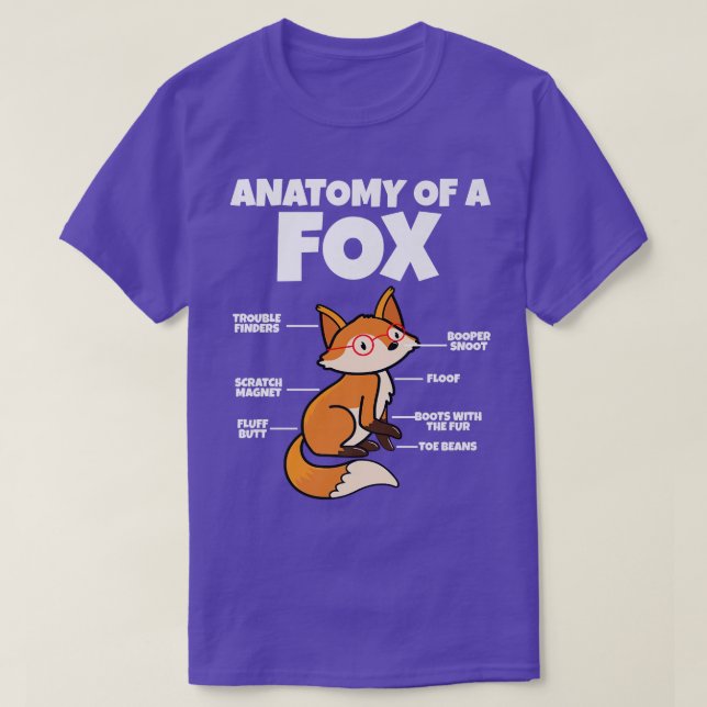 Camiseta Adorável Fennec Fo I Fo Lover I Anatomia De Fo Pr (Frente do Design)