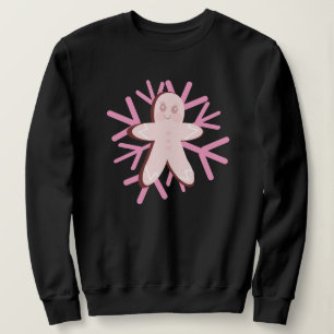 Camiseta Adorável Floco de Neve de Biscoito de Natal Invern