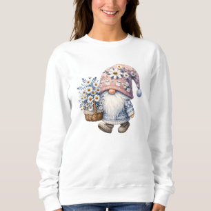 Camiseta Adorável Flor de Margarida Gnome Feminino