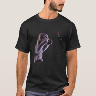 Camiseta Adorável gatinho trabalho de arte de gato encantad